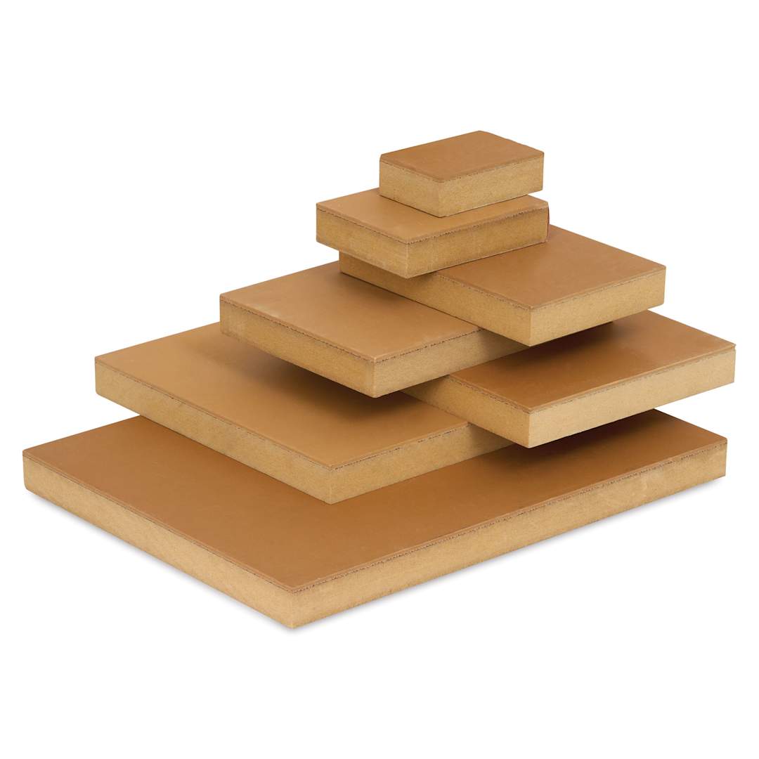 Open in modal - Speedball Mounted Linoleum Blocks, assorted sizes stacked