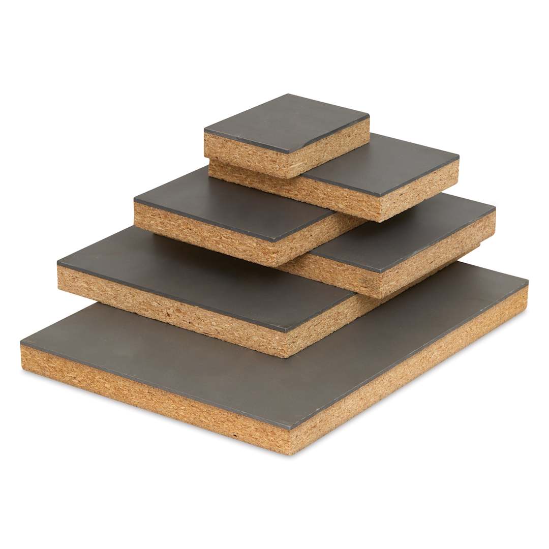 Open in modal - Richeson Easy-to-Cut Linoleum - Mounted, assorted sizes stacked