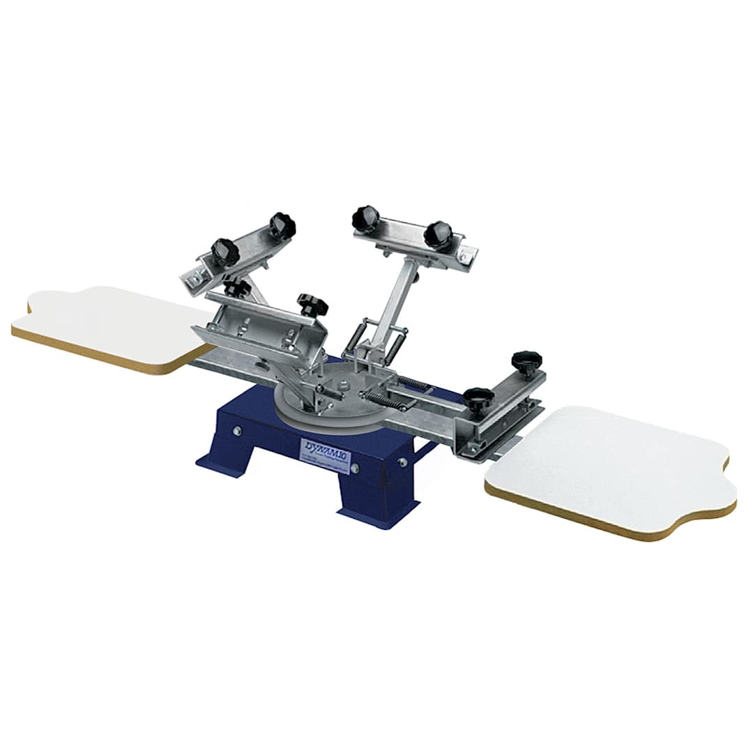 Open in modal - Dynamic 2-Station Rotary Load Screen Printer - Bench Model, 4-Color