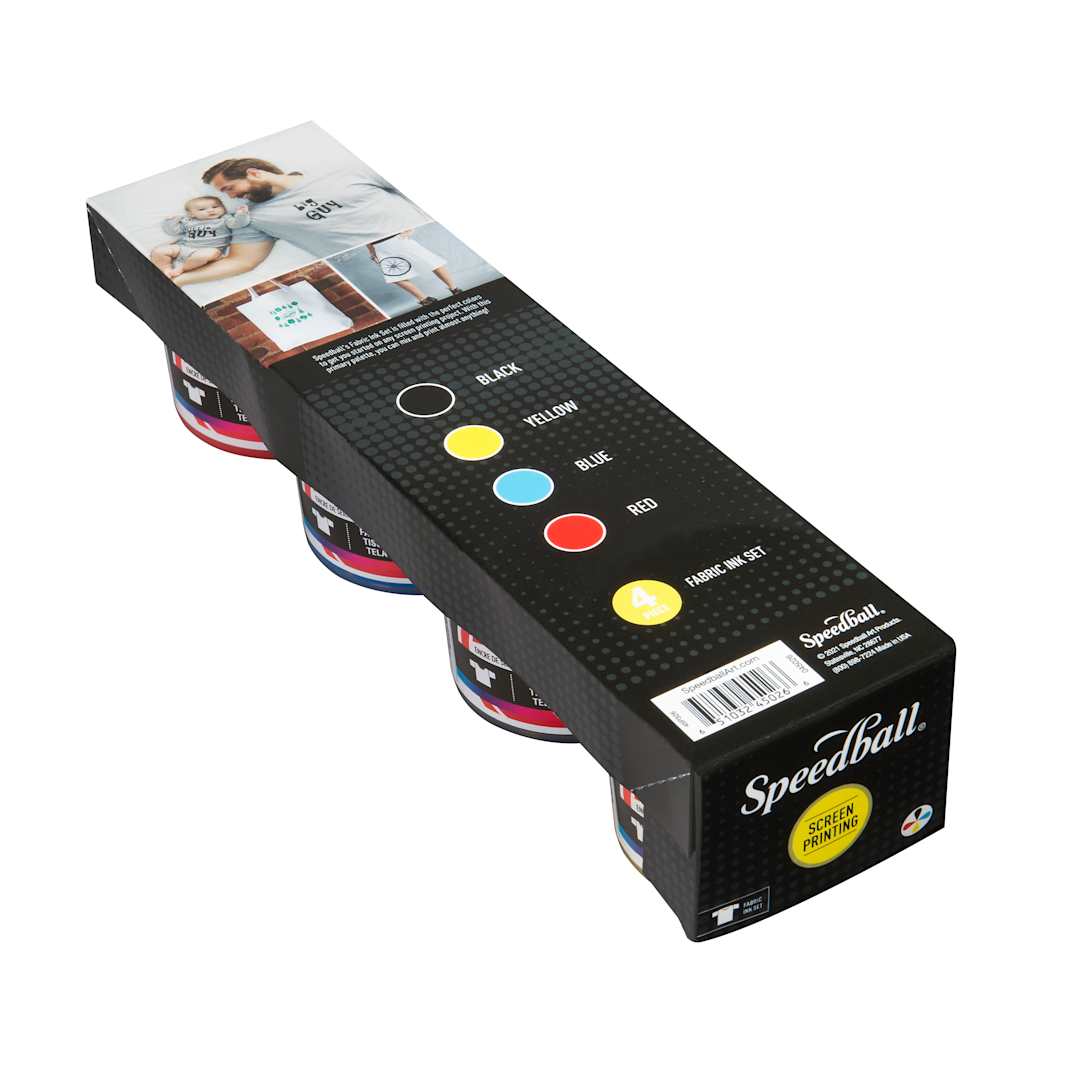 Open in modal - Speedball Screenprinting Textile Ink Basic Colors Set of 4