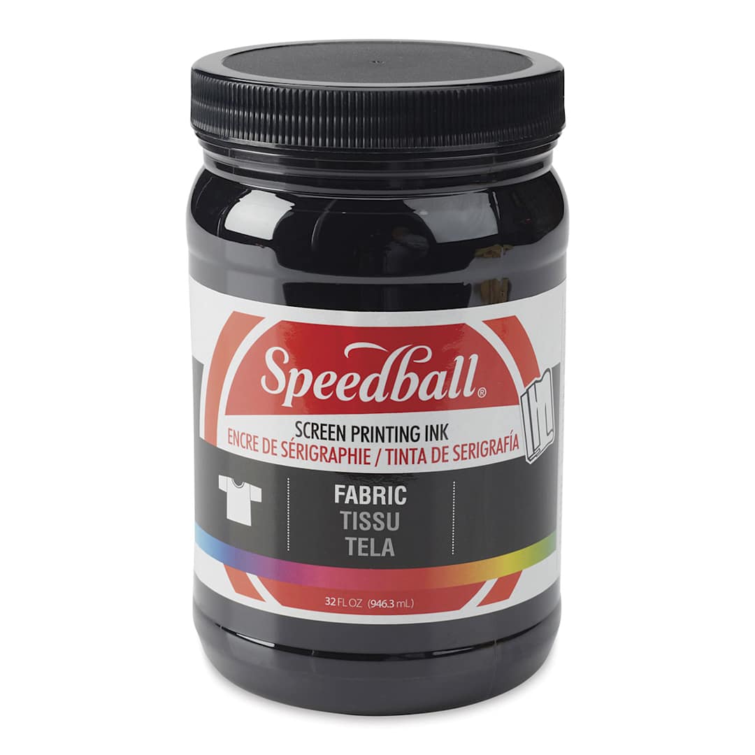 Open in modal - Speedball Fabric Screen Printing Ink - Black, 32 oz, Jar