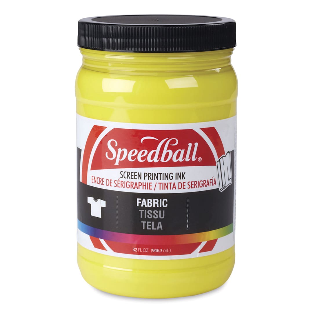 Open in modal - Speedball Fabric Screen Printing Ink - Process Yellow, 32 oz, Jar