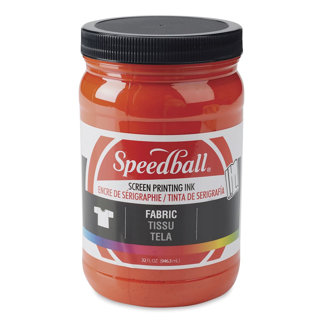 Open in modal - Speedball Fabric Screen Printing Ink - Orange, 32 oz, Jar