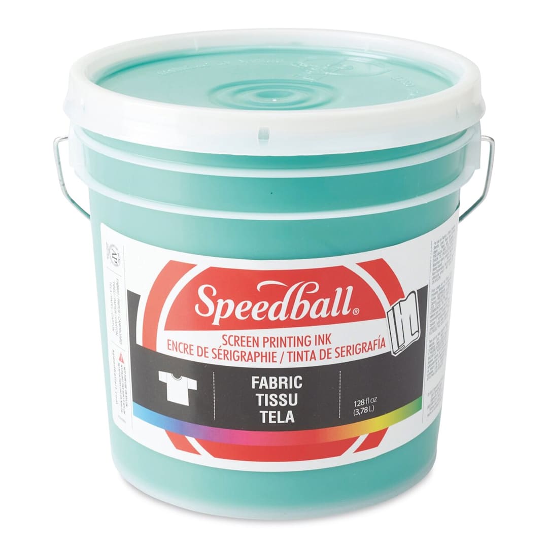 Open in modal - Speedball Fabric Screen Printing Ink - Green, 128 oz, Bucket