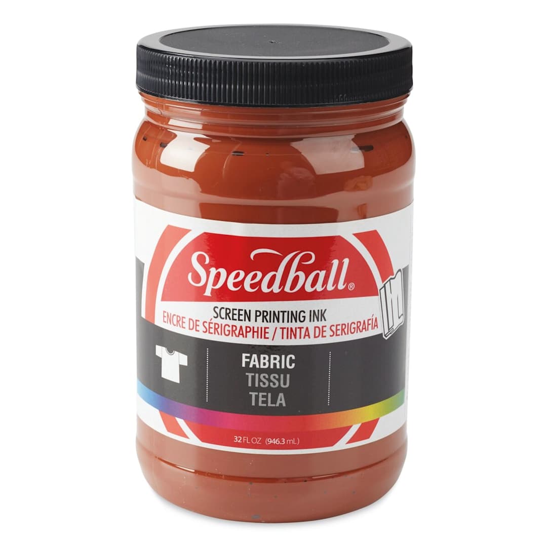 Open in modal - Speedball Fabric Screen Printing Ink - Brown, 32 oz, Jar