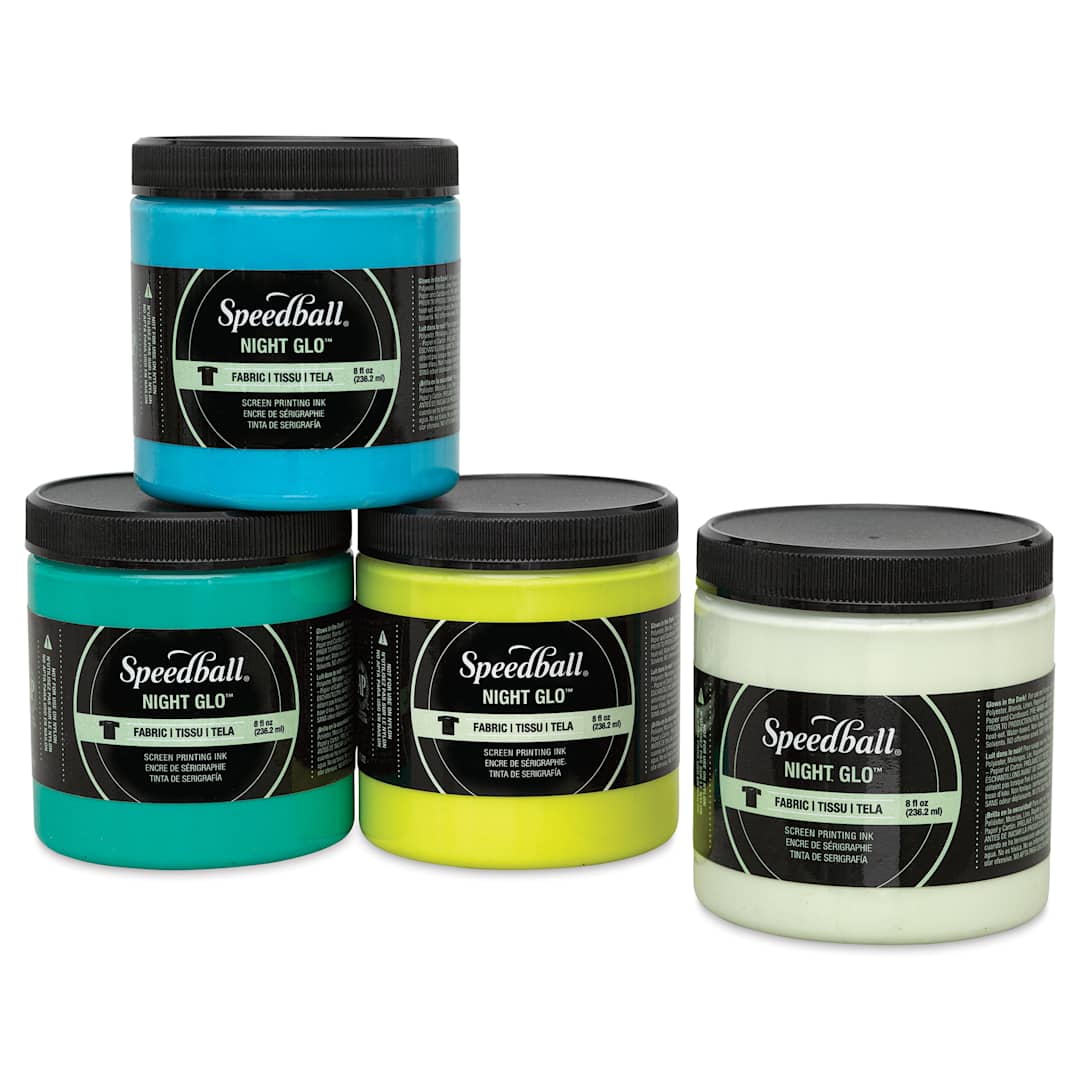 Open in modal - Speedball Night Glo Fabric Screen Printing Ink (Assorted colors)