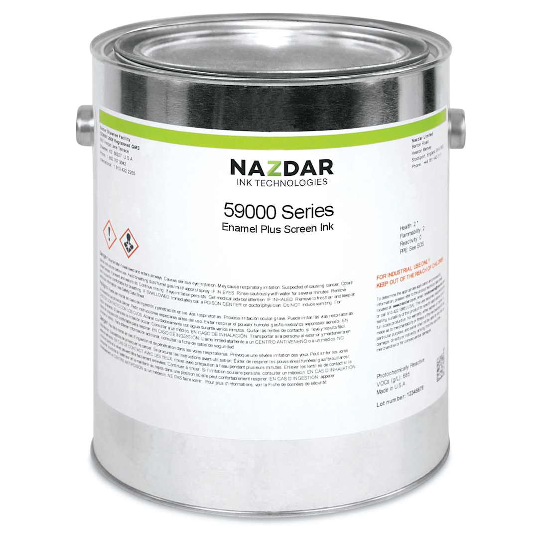 Open in modal - Naz-Dar 59-000 Series Gloss Enamel - Bright Red, 1 kg