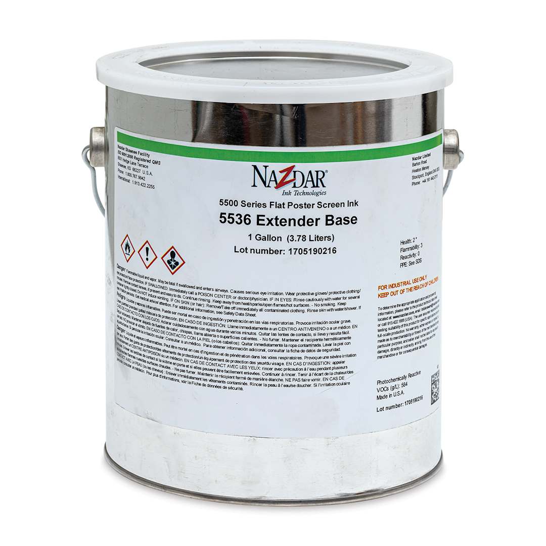 Open in modal - Nazdar 5536 Series Flat Poster Screen Ink Extender Base - 1 Gallon (3.78 L)