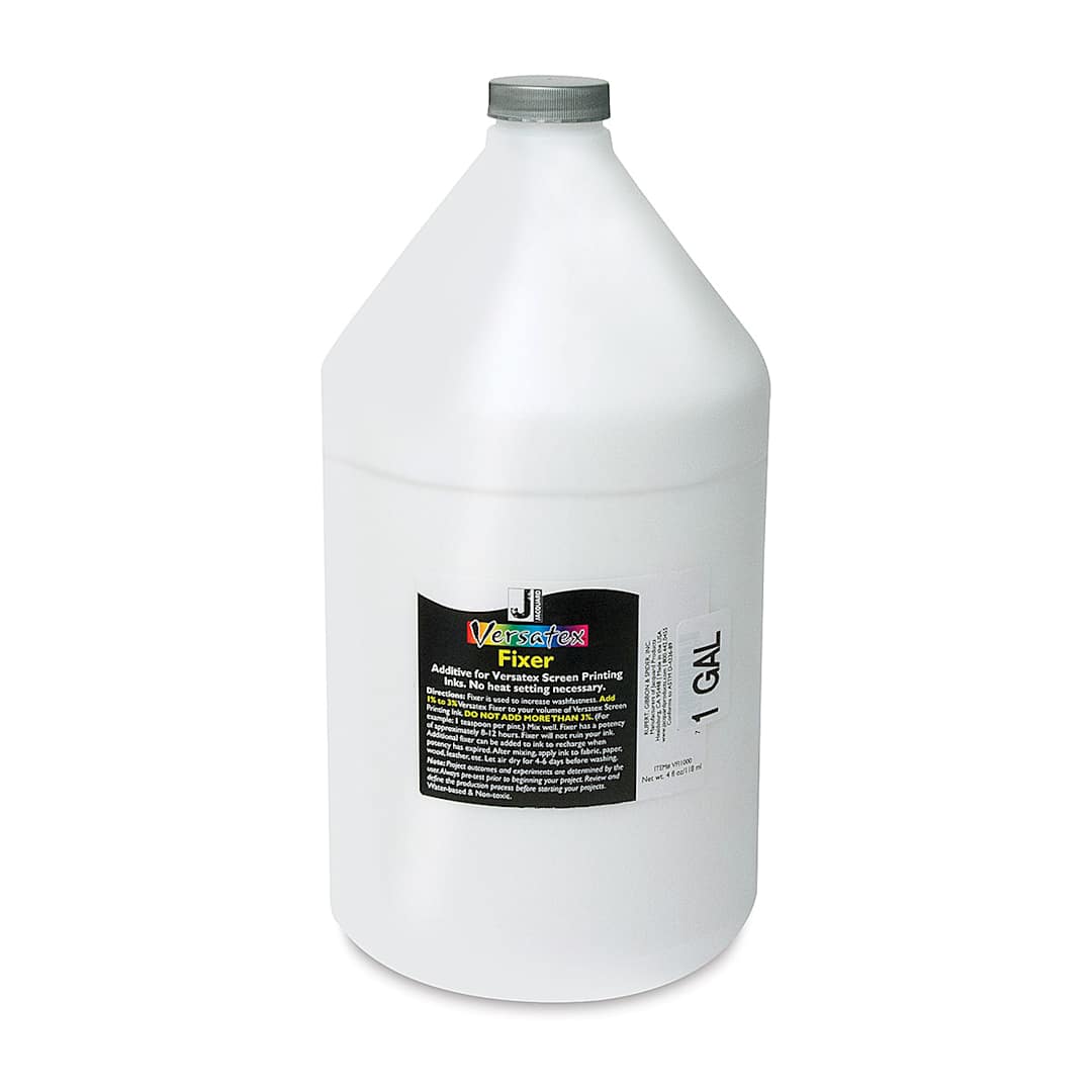 Open in modal - Jacquard Versatex Screen Printing Color Fixer - Front of Gallon Jug