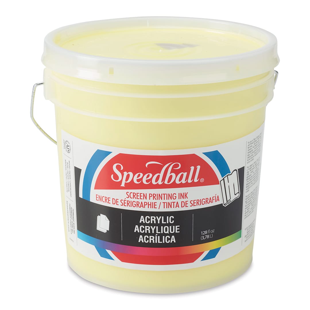 Open in modal - Speedball Permanent Acrylic Screen Printing Ink - Primrose Yellow, Gallon