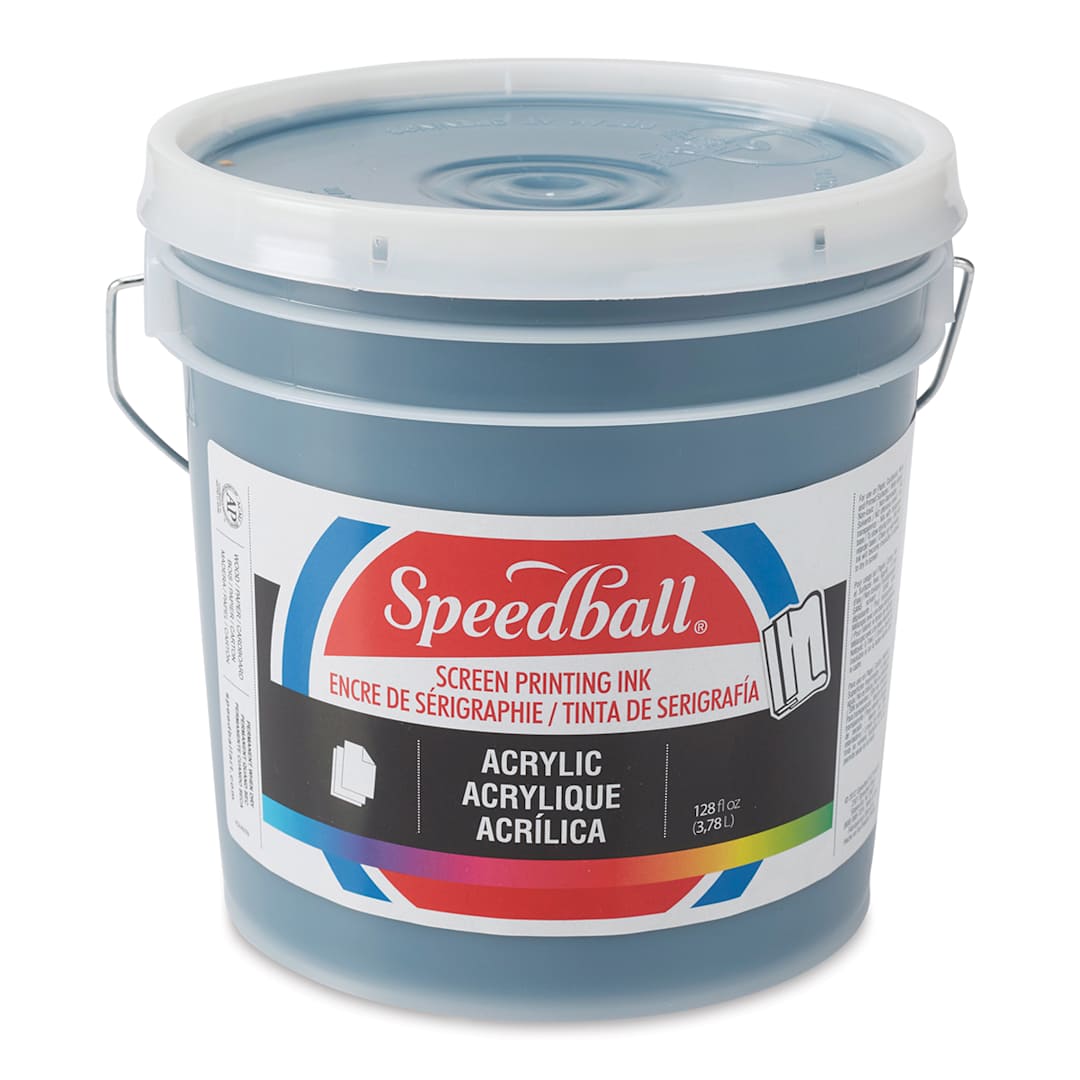 Open in modal - Speedball Permanent Acrylic Screen Printing Ink - Dark Blue, Gallon