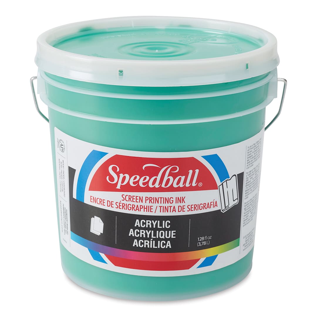 Open in modal - Speedball Permanent Acrylic Screen Printing Ink - Emerald Green, Gallon