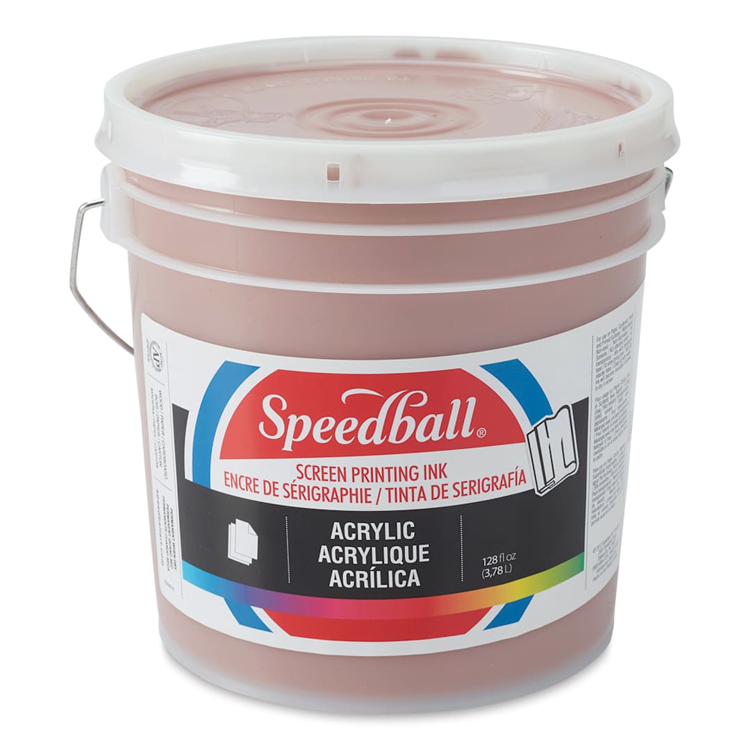 Open in modal - Speedball Permanent Acrylic Screen Printing Ink - Brown, Gallon