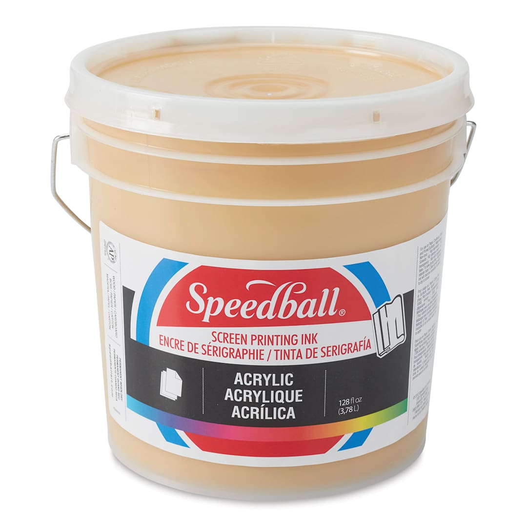 Open in modal - Speedball Permanent Acrylic Screen Printing Ink - Gold, Gallon