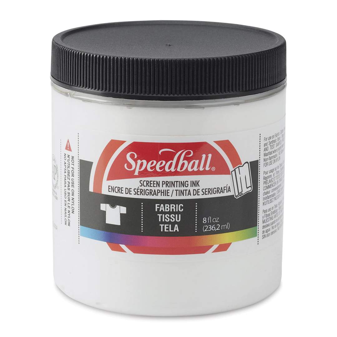 Open in modal - Speedball Fabric Screen Printing Ink - White, 8 oz, Jar
