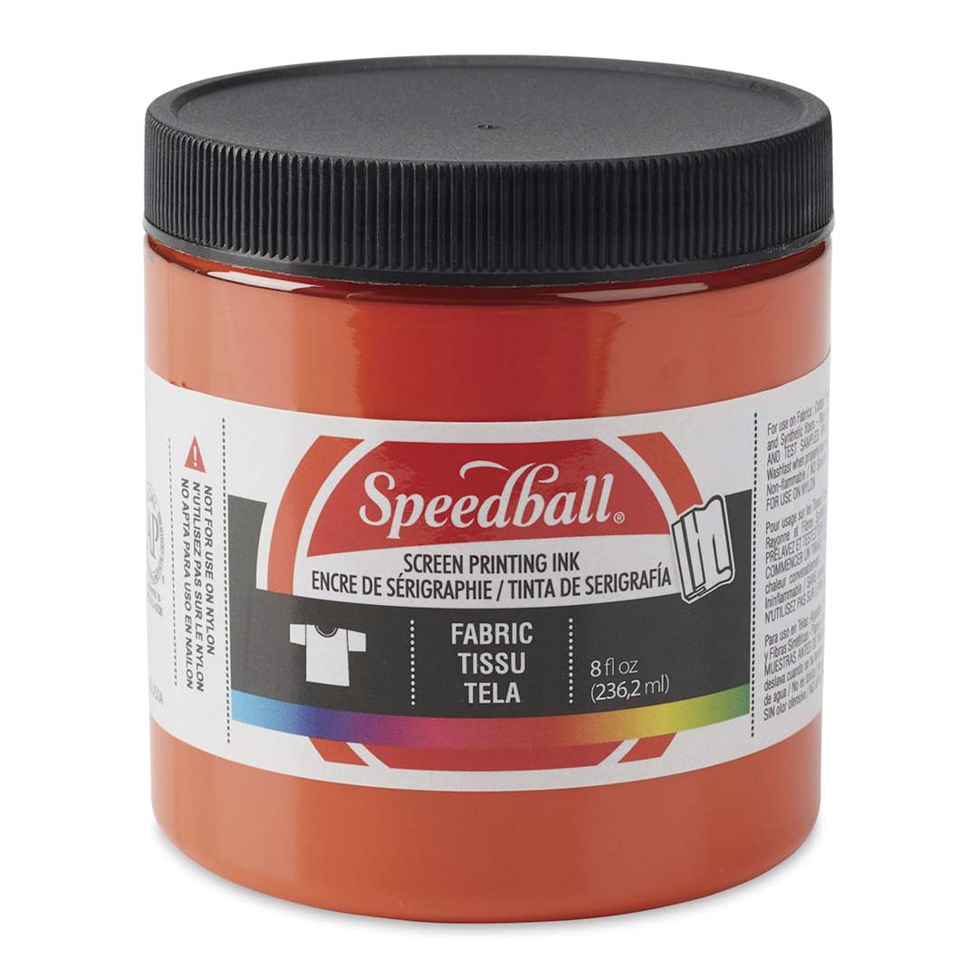 Open in modal - Speedball Fabric Screen Printing Ink - Orange, 8 oz, Jar