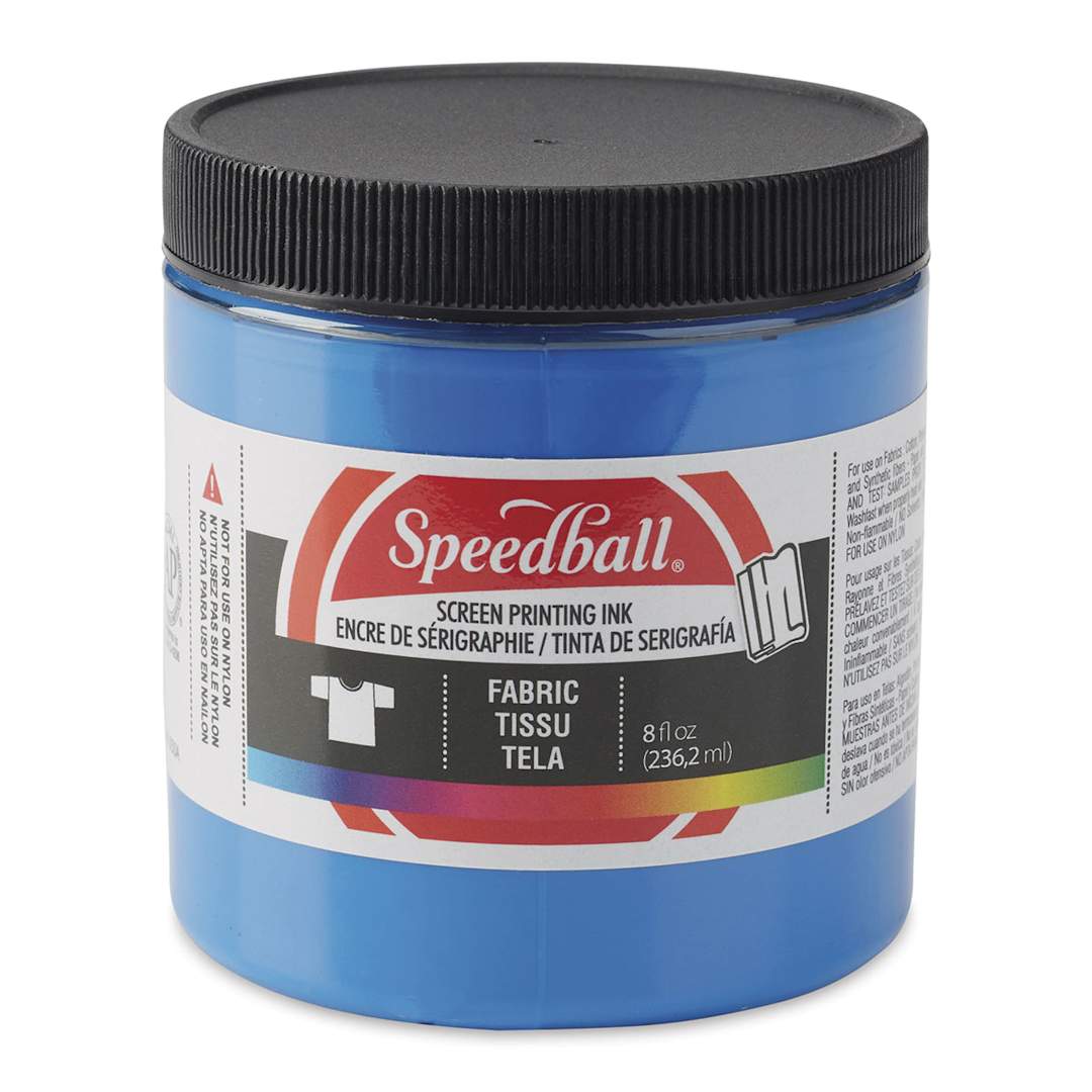 Open in modal - Speedball Fabric Screen Printing Ink - Blue, 8 oz, Jar