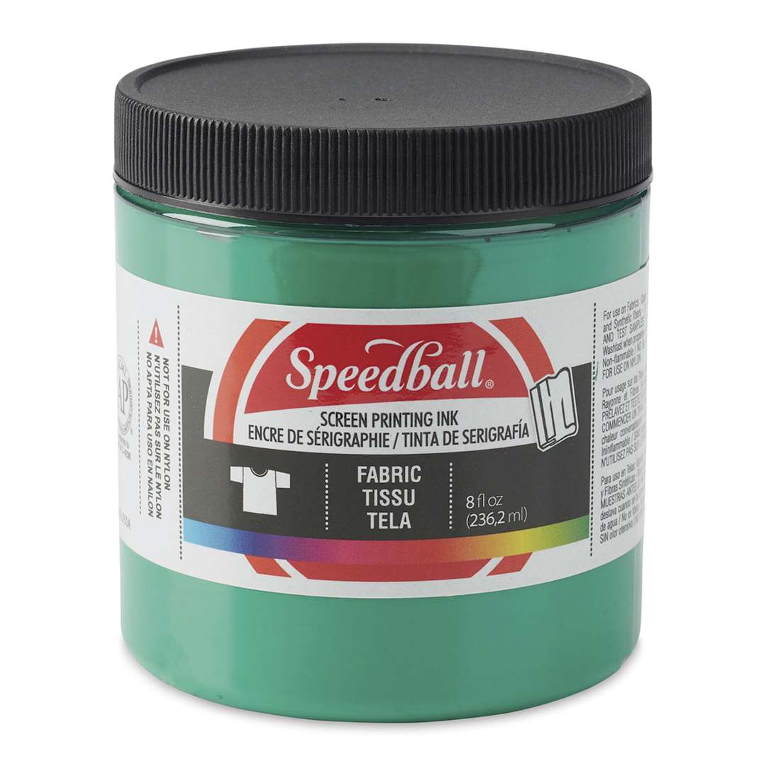 Open in modal - Speedball Fabric Screen Printing Ink - Green, 8 oz, Jar
