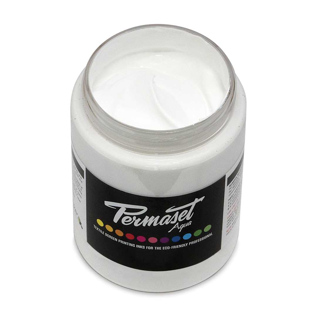 Open in modal - Permaset Aqua Fabric Ink - Standard White, 300 ml