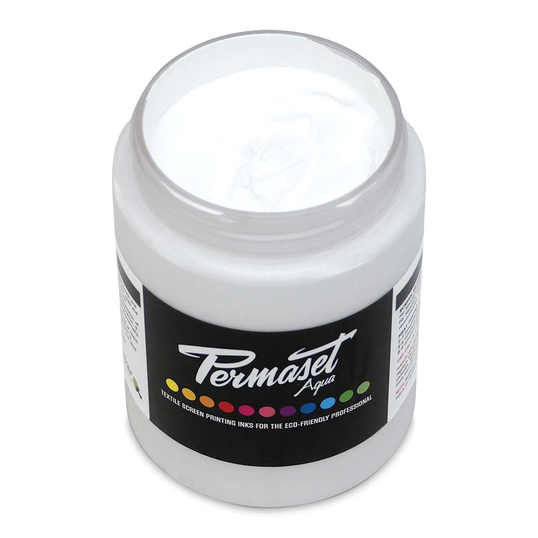 Open in modal - Permaset Aqua Fabric Ink - Supercover White, 300 ml
