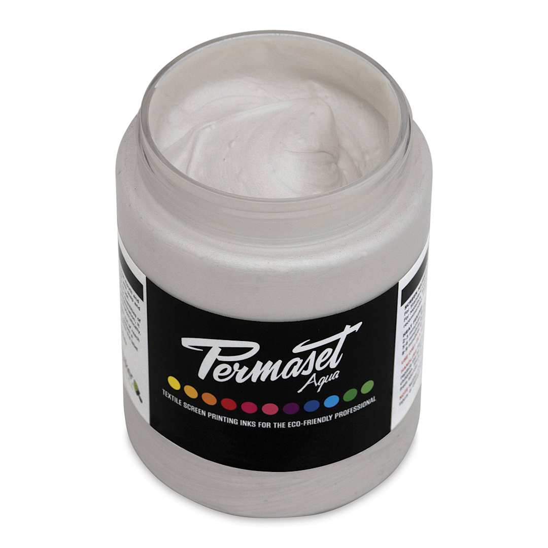 Open in modal - Permaset Aqua Fabric Ink - Pearl White, 300 ml
