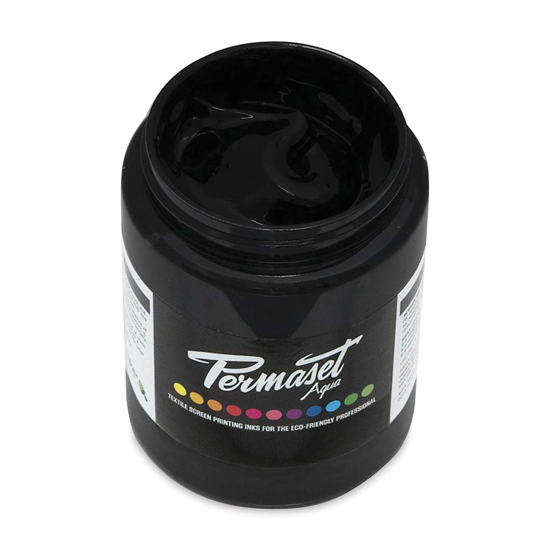 Open in modal - Permaset Aqua Fabric Ink - Jet Black, 300 ml