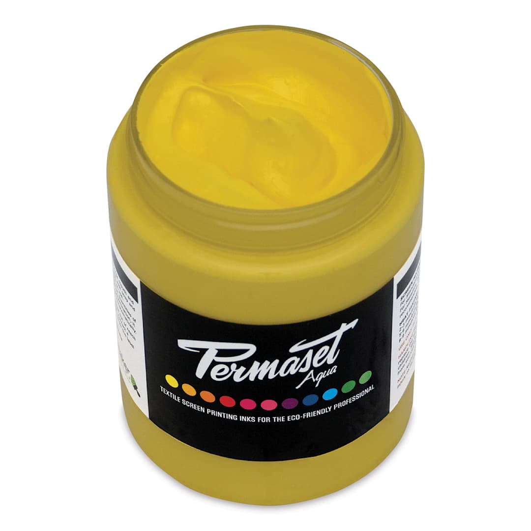 Open in modal - Permaset Aqua Fabric Ink - Supercover Mid Yellow, 300 ml