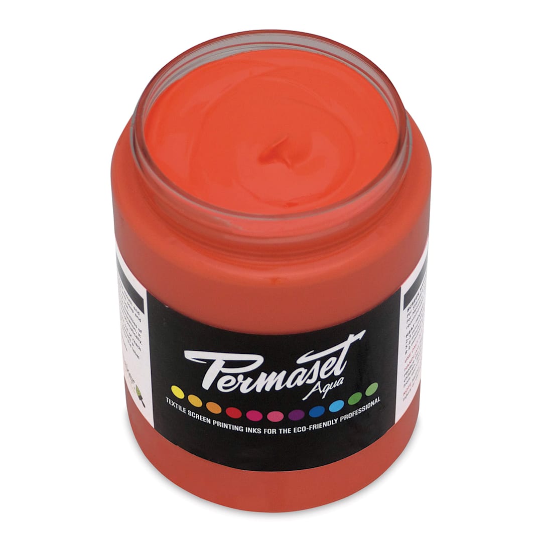 Open in modal - Permaset Aqua Fabric Ink - Supercover Glow Orange, 300 ml