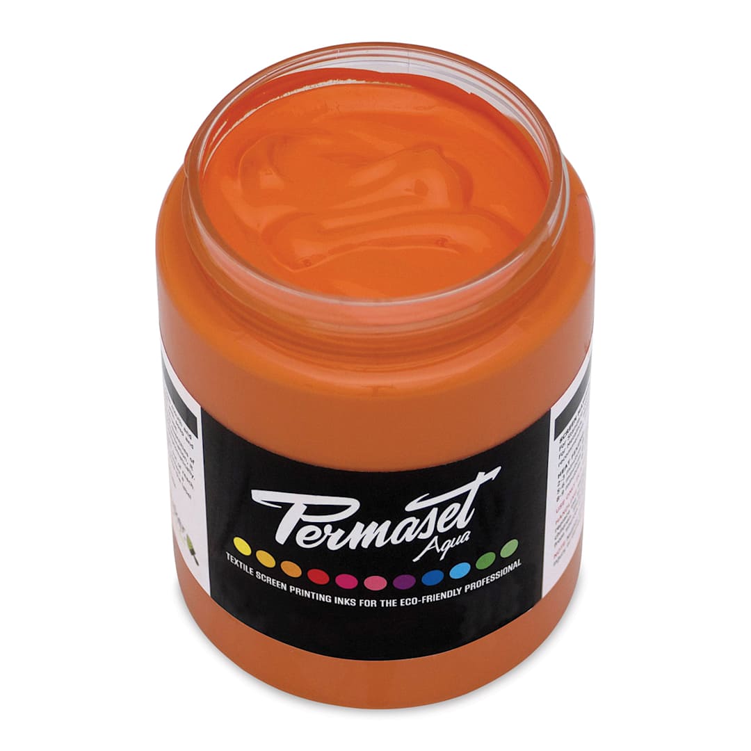 Open in modal - Permaset Aqua Fabric Ink - Supercover Orange Red, 300 ml
