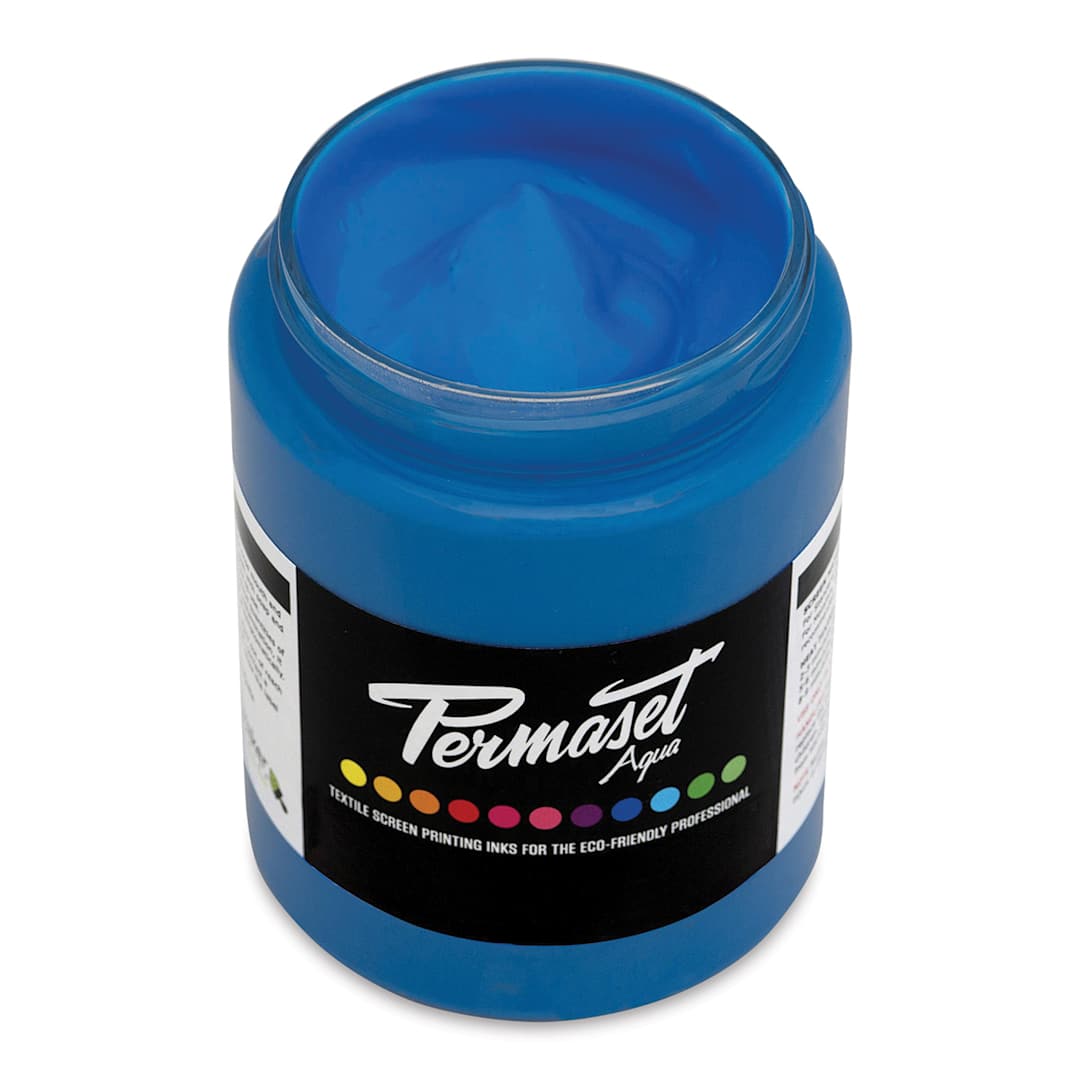 Open in modal - Permaset Aqua Fabric Ink - Glow Blue, 300 ml