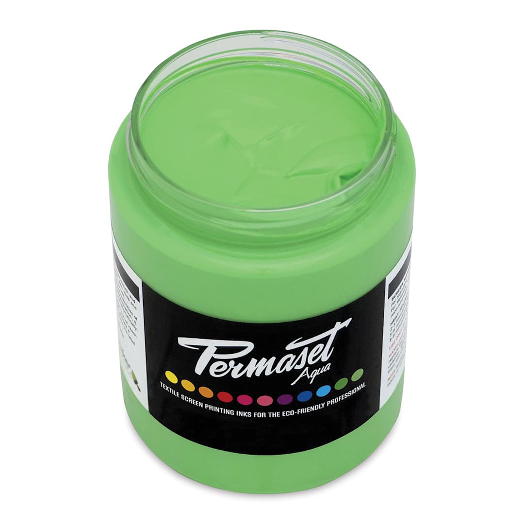 Open in modal - Permaset Aqua Fabric Ink - Supercover Glow Green, 300 ml