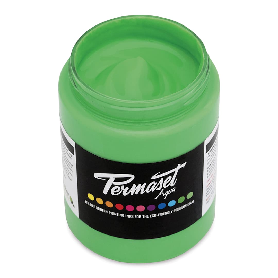 Open in modal - Permaset Aqua Fabric Ink - Glow Green, 300 ml