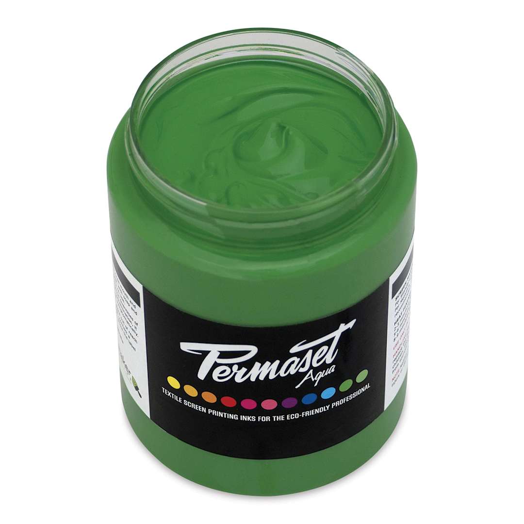 Open in modal - Permaset Aqua Fabric Ink - Supercover Mid Green, 300 ml