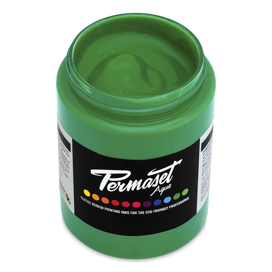 Open in modal - Permaset Aqua Fabric Ink - Mid Green, 300 ml