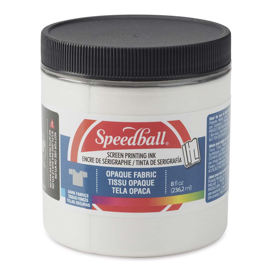 Open in modal - Speedball Fabric Screen Printing Ink - Pearly White (Opaque), 8 oz, Jar