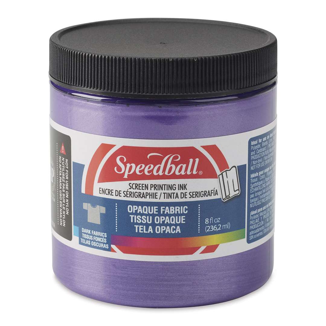 Open in modal - Speedball Fabric Screen Printing Ink - Amethyst (Opaque), 8 oz, Jar