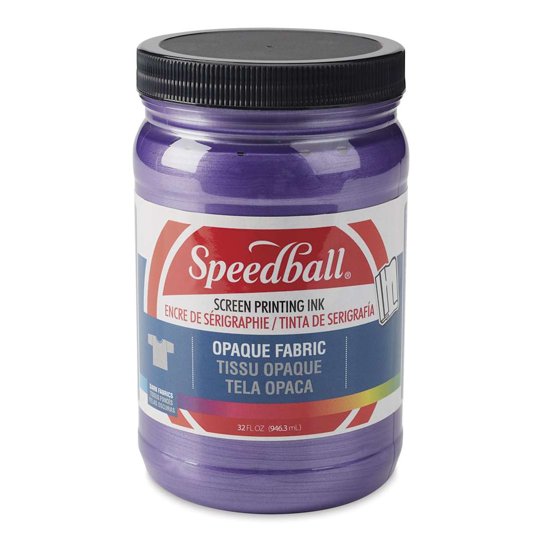 Open in modal - Speedball Fabric Screen Printing Ink - Amethyst (Opaque), 32 oz, Jar