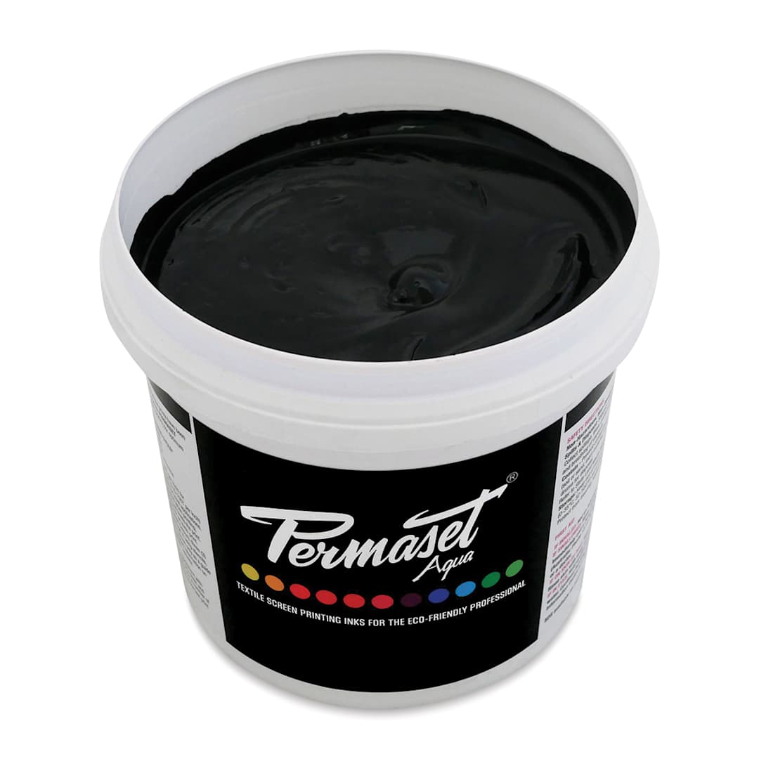 Open in modal - Permaset Aqua Fabric Ink - Supercover Black, Liter