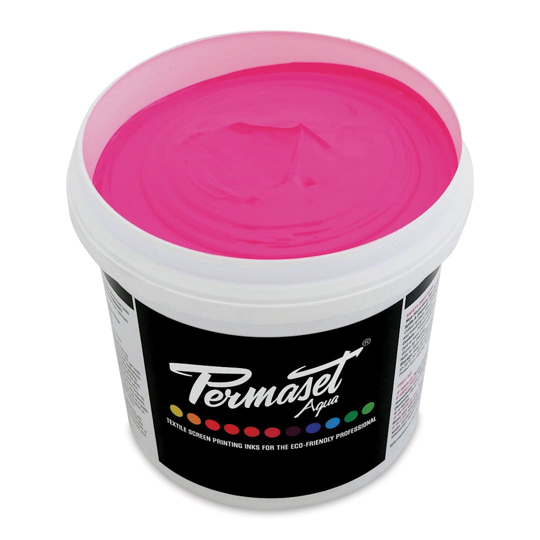 Open in modal - Permaset Aqua Fabric Ink - Supercover Glow Pink, Liter