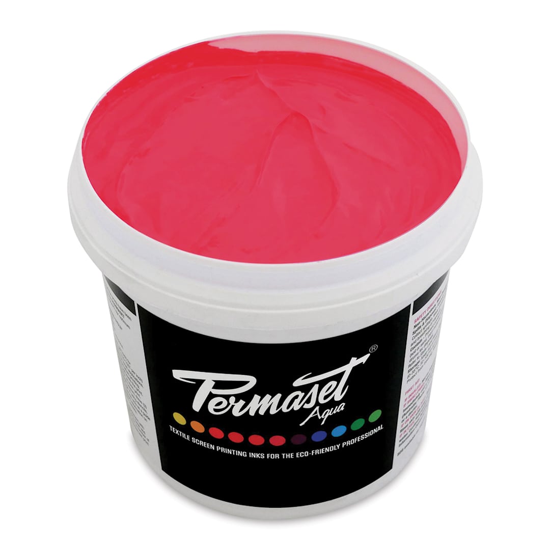 Open in modal - Permaset Aqua Fabric Ink - Supercover Glow Red, Liter