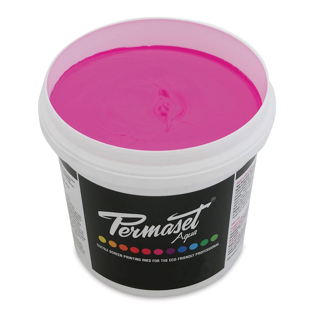 Open in modal - Permaset Aqua Fabric Ink - Supercover Glow Magenta, Liter