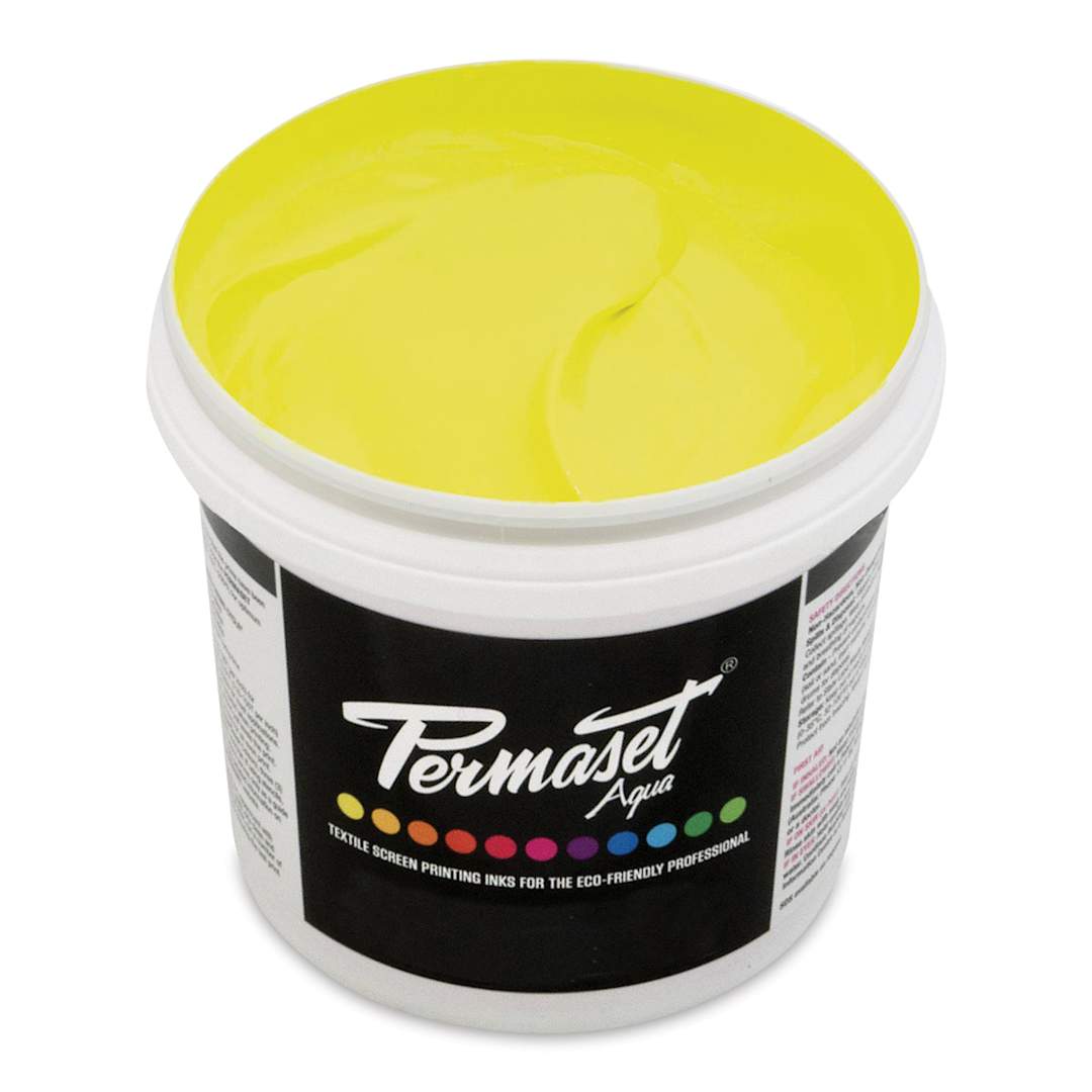 Open in modal - Permaset Aqua Fabric Ink - Glow Yellow, Liter