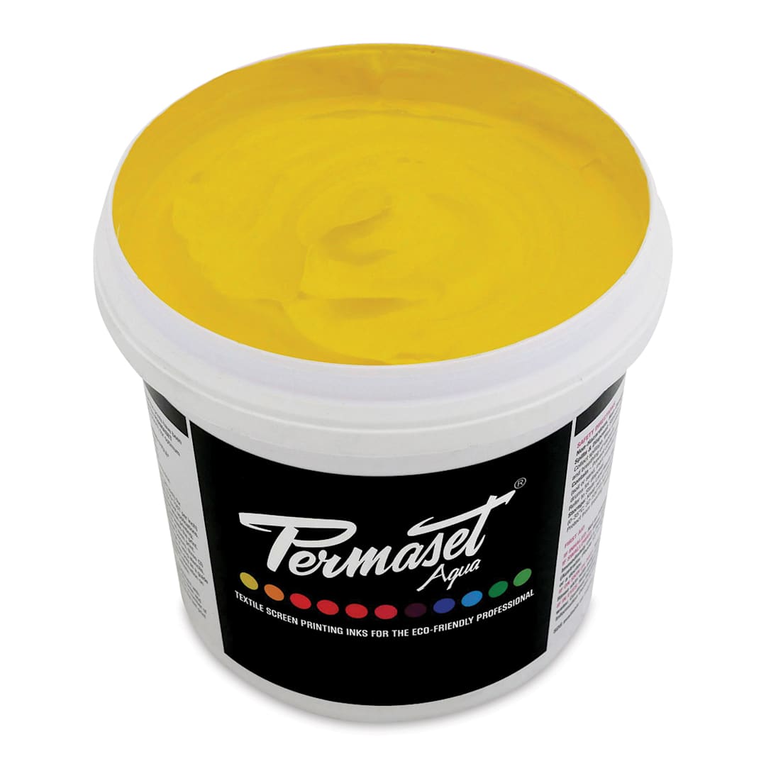 Open in modal - Permaset Aqua Fabric Ink - Supercover Mid Yellow, Liter