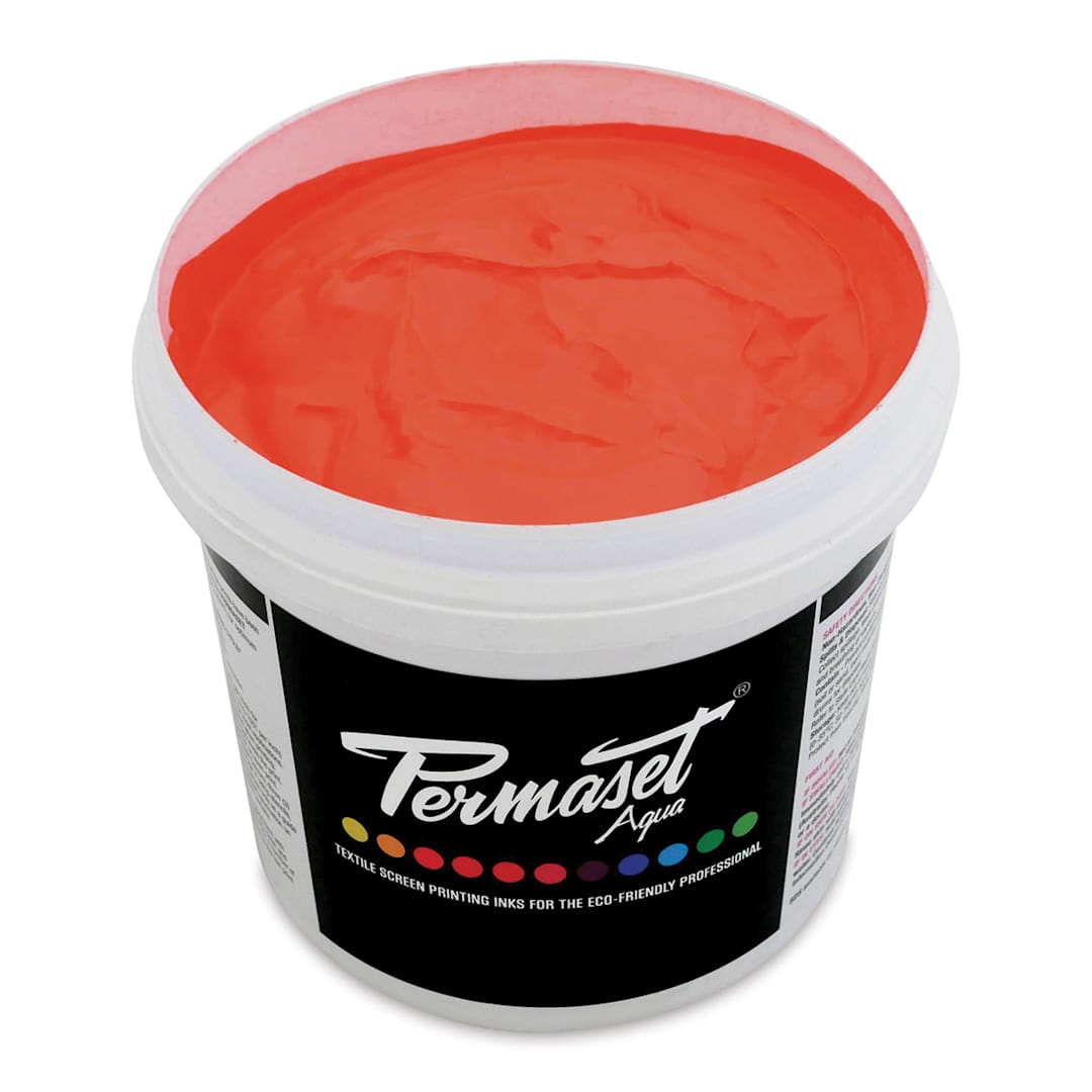 Open in modal - Permaset Aqua Fabric Ink - Supercover Glow Orange, Liter