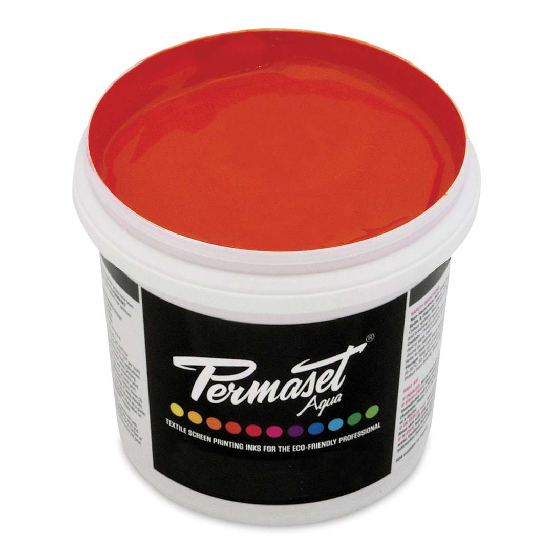 Open in modal - Permaset Aqua Fabric Ink - Orange Red, Liter
