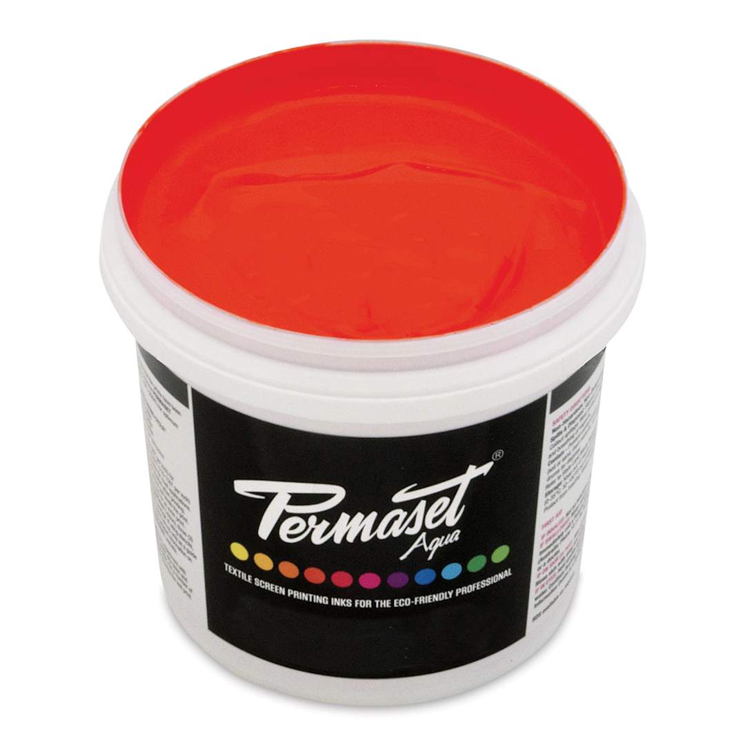Open in modal - Permaset Aqua Fabric Ink - Glow Orange, Liter