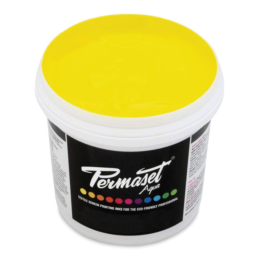 Open in modal - Permaset Aqua Fabric Ink - Mid Yellow, Liter