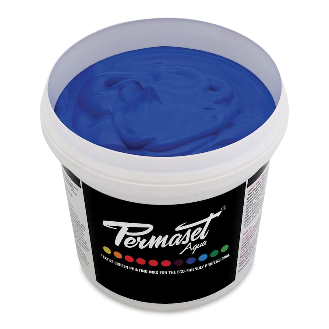 Open in modal - Permaset Aqua Fabric Ink - Supercover Blue B, Liter