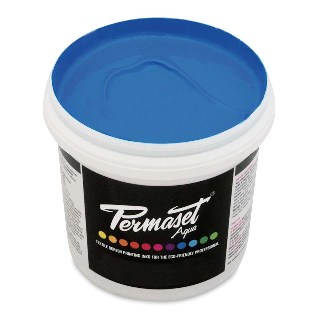 Open in modal - Permaset Aqua Fabric Ink - Glow Blue, Liter