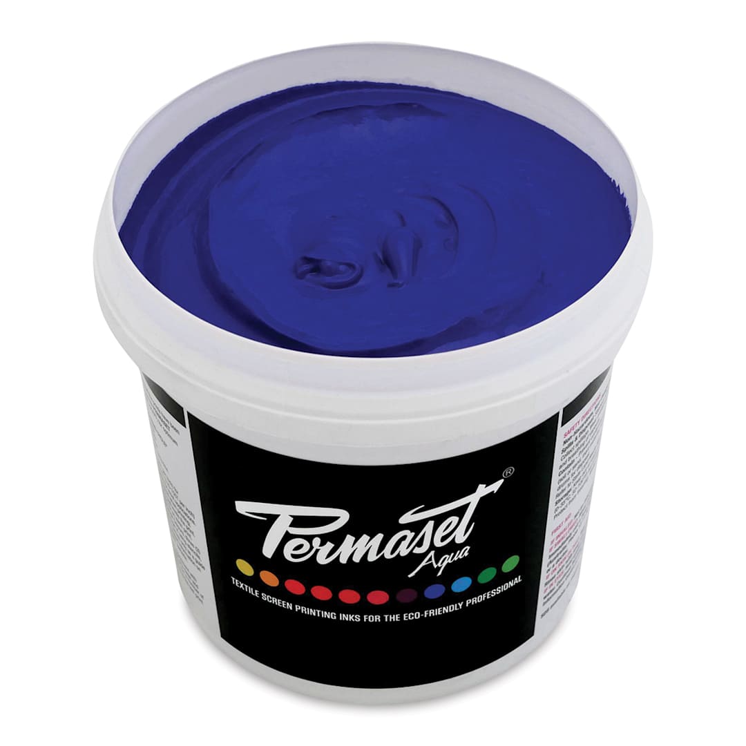 Open in modal - Permaset Aqua Fabric Ink - Supercover Ultra Blue, Liter